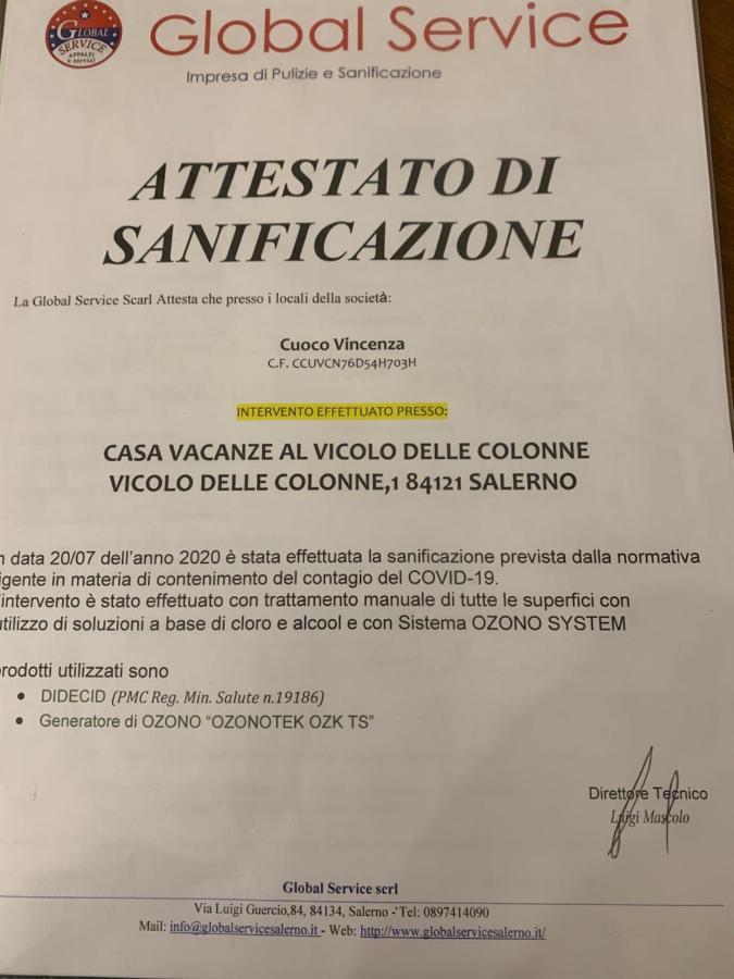 Casa Vacanza "Al Vicolo Delle Colonne" Salerno Eksteriør bilde